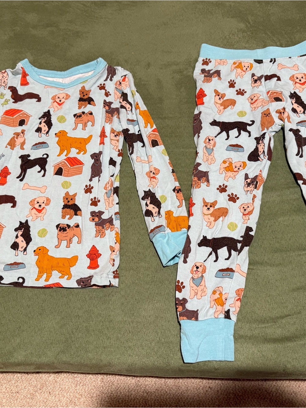 Emerson and Friends 2T dog print toddler bamboo pajamas